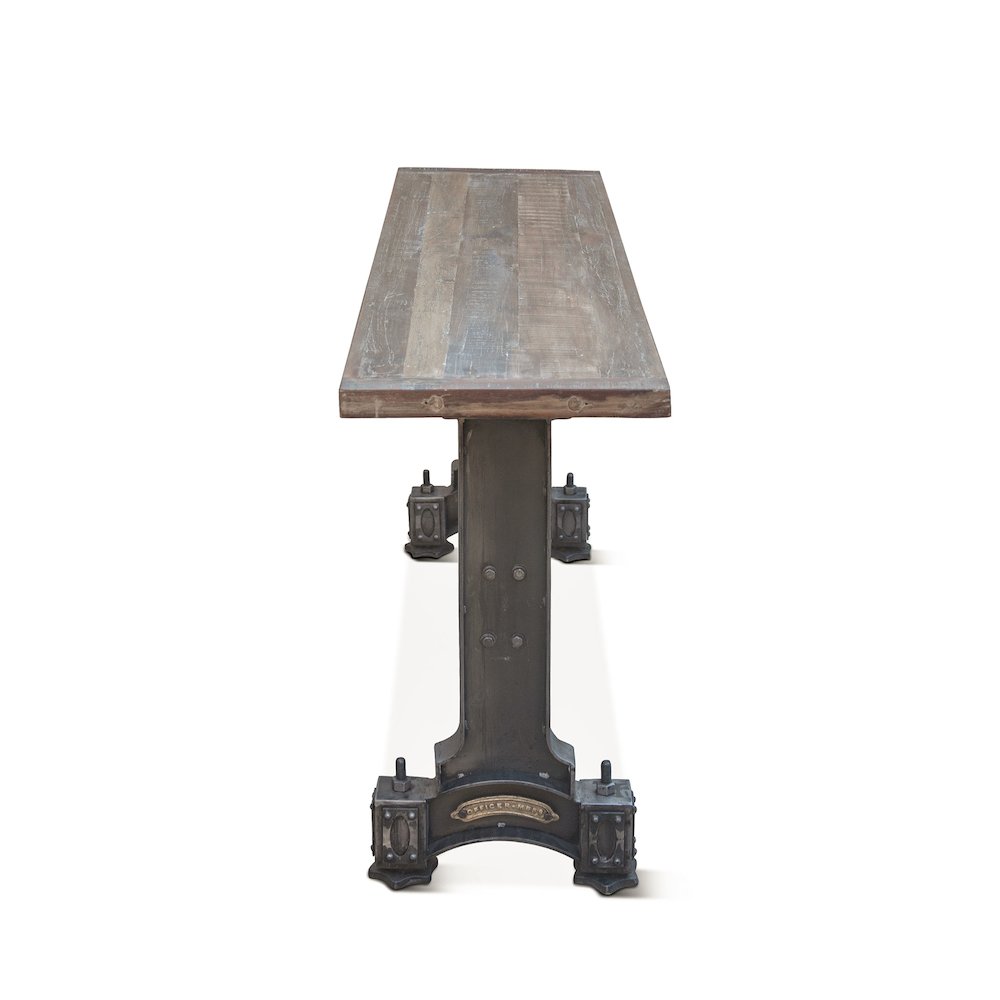 Sterling 66" Console Table in Cast Iron and  Teak