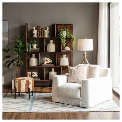 Hawker 48" Bookshelves in Dark Sienna