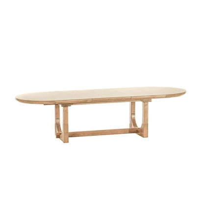 Valencia 86-110" Oval Extension Dining Table in Gray Birch