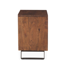 Nottingham Night Chest in Acacia with Walnut Finish