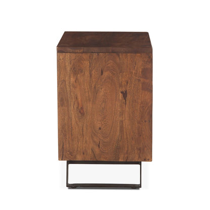 Nottingham Night Chest in Acacia with Walnut Finish