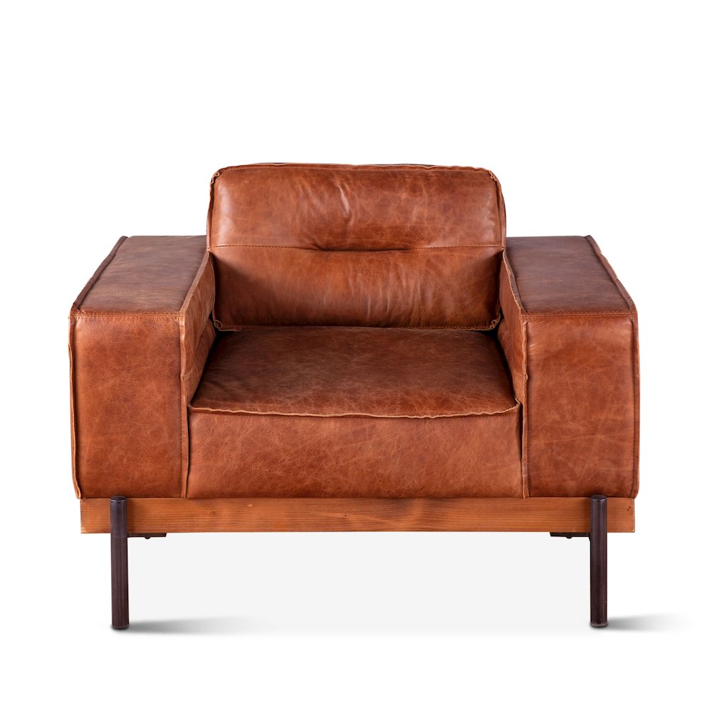 Chiavari Armchair in Vintage Cognac Leather