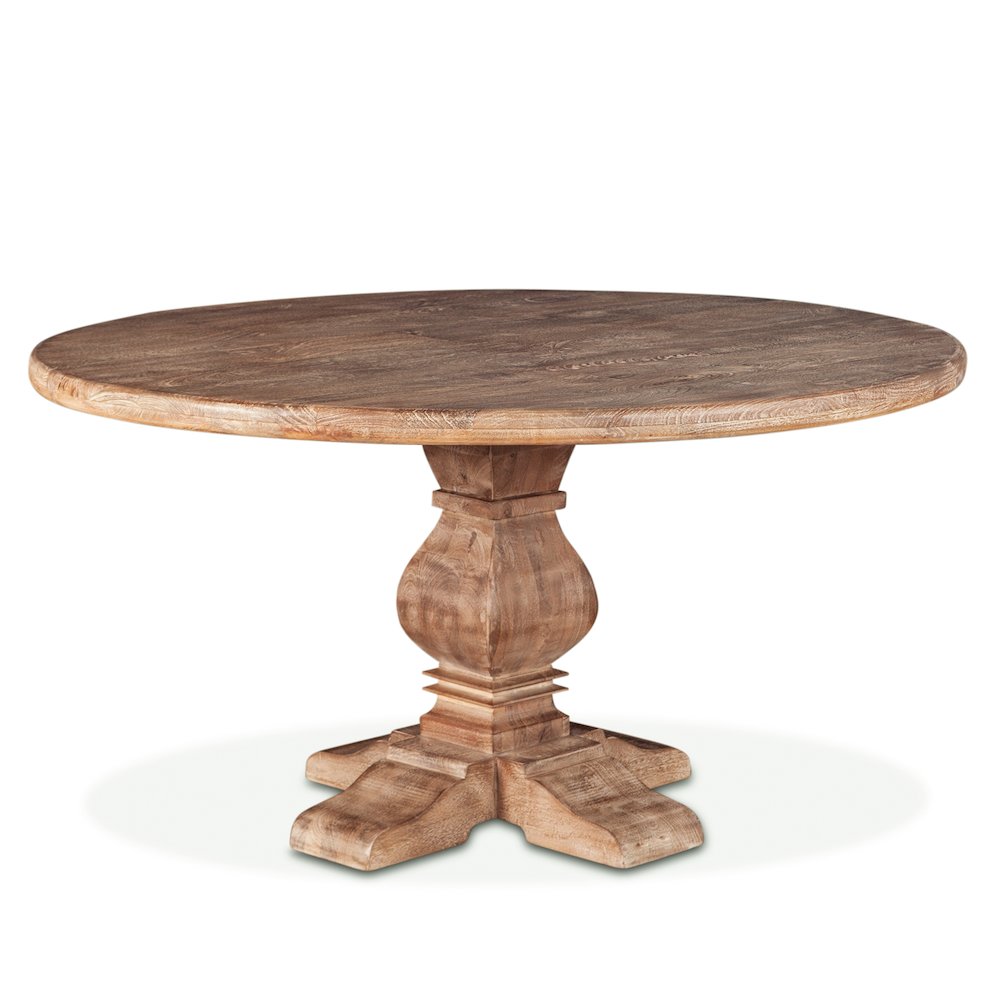 Pengrove 54" Round Dining Table in Antique Oak Finish