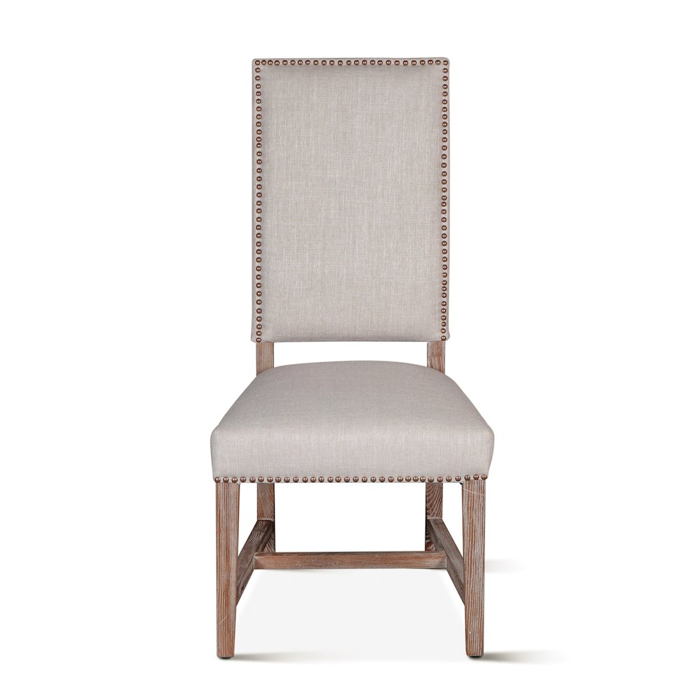 Dani High Back Formal Dining Chair in Stone