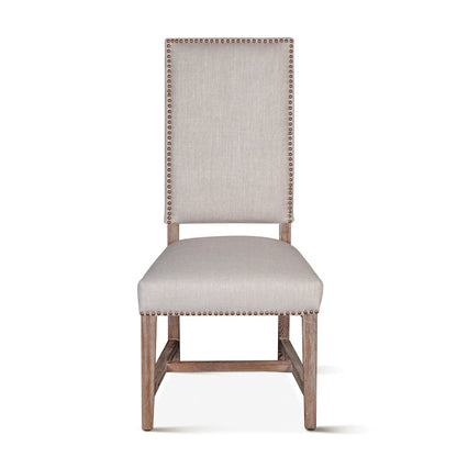 Dani High Back Formal Dining Chair in Stone