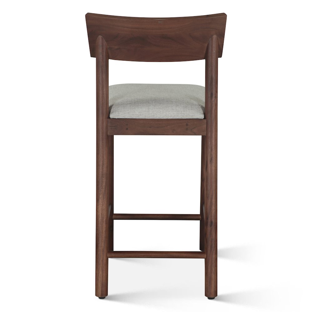 Hampton Upholstered Counter Chair in Walnut