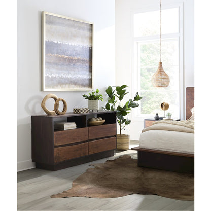Palermo Dresser in Acacia with Raw Walnut Finish