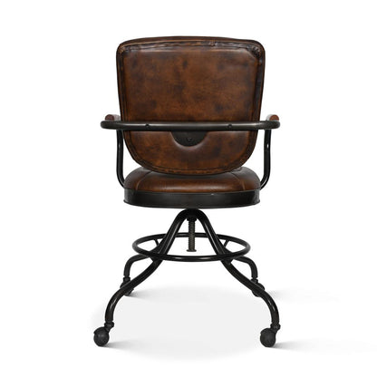 Brisbane Oden Desk Chair in Antique Whiskey Leather