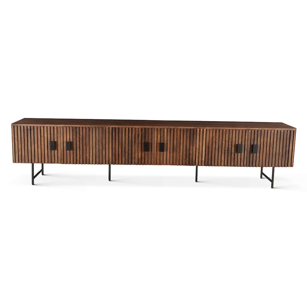 Halden 98" Plasma Cabinet Pecan Brown