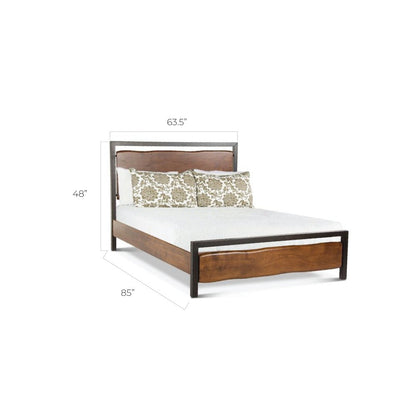 Glenwood Queen Bed in Acacia with Walnut Finish