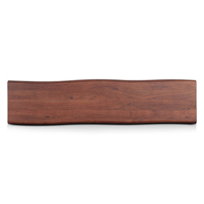 Yarrow 68" Bench in Light Sequoia with Gunmetal Legs