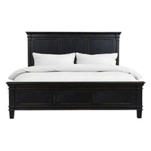Trento King Bed in Distressed Black