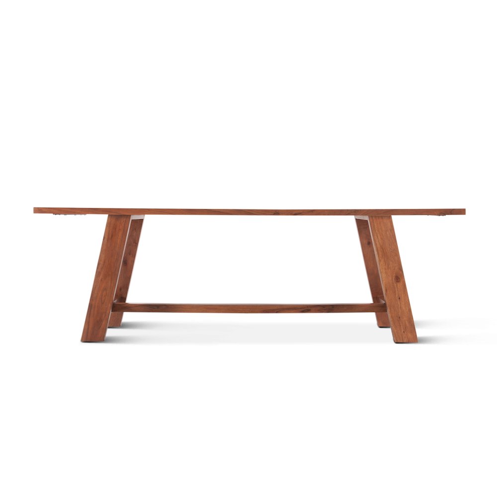 Stavanger 94" Dining Table in Cinnamon Brown Finish