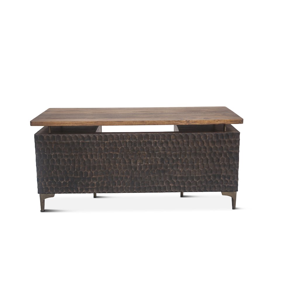Vallarta Office Desk in Mango Wood with Two Tone Finish