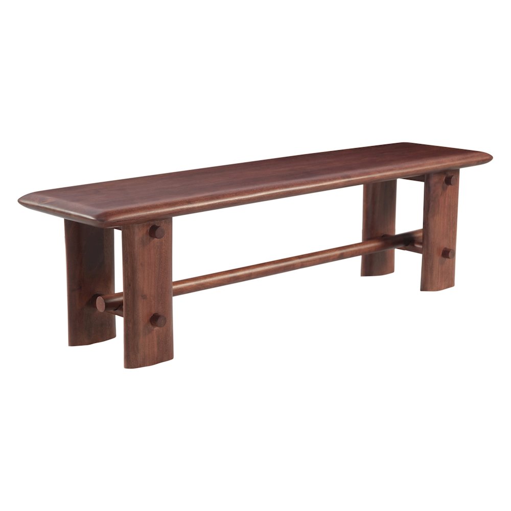 Hampton Loch 64" Bench in Walnut