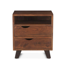 Nottingham Night Chest in Acacia with Walnut Finish