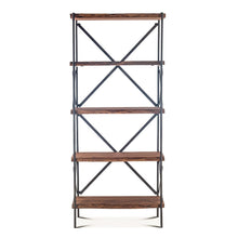 Blayne 78" Tall Shelf in Acacia with Walnut Finish
