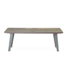 Cordoba 48" Bench in Reclaimed Wood with Vintage Teal Finish