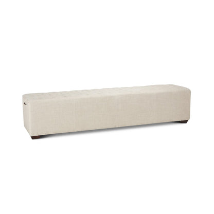 Arabella 79" Bench in Beige Linen