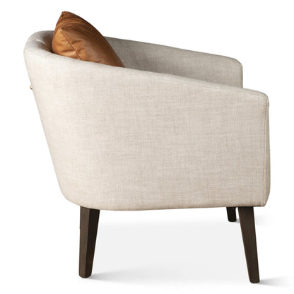 Olivia Armchair in Beige Linen