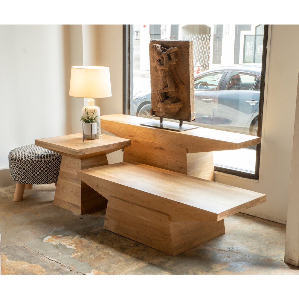 Incus 58" Coffee Table in Natural Oak