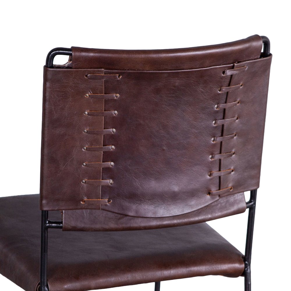 Melbourne Bar Chair Chocolate Leather