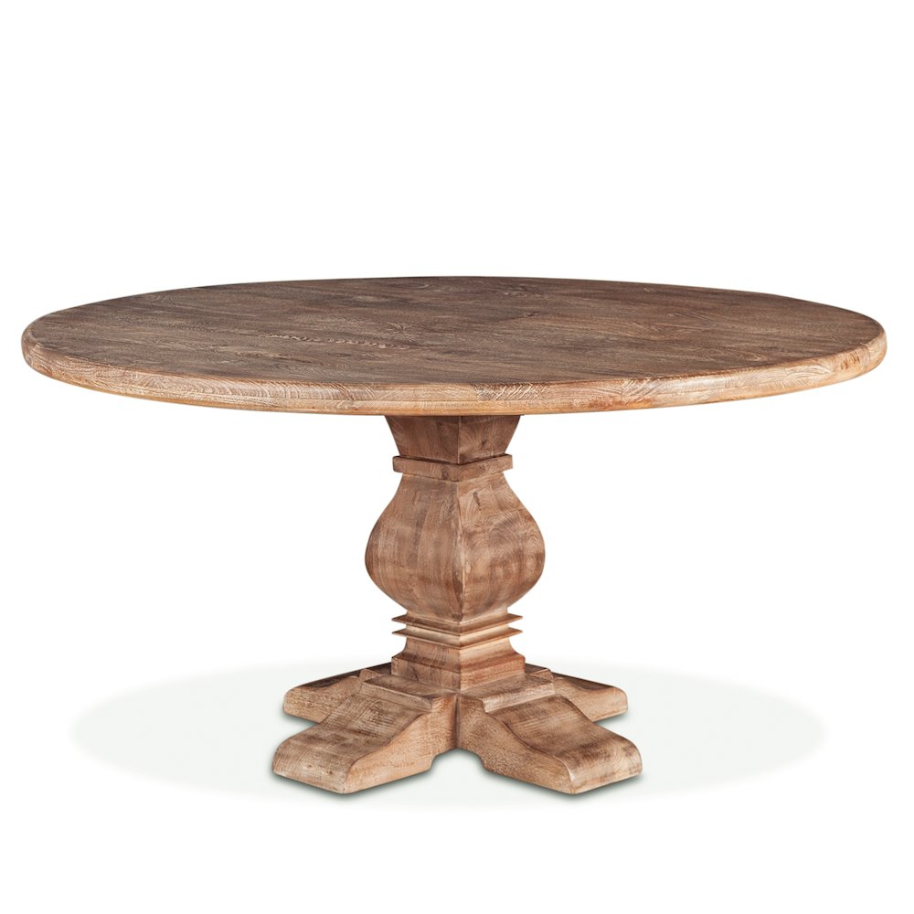 Pengrove 60" Round Dining Table in Antique Oak Finish