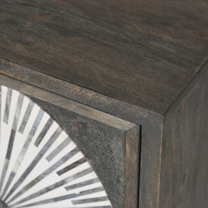Palm Desert Modern Bone Inlay Sideboard in Vintage Gray