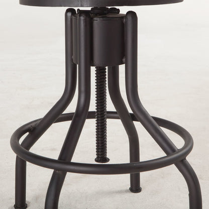 Artezia Height Adjustable Stool in Walnut Finish