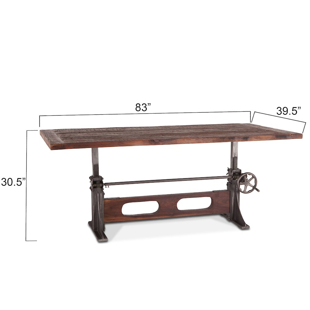 Welles Adjustable Dining Table 84In