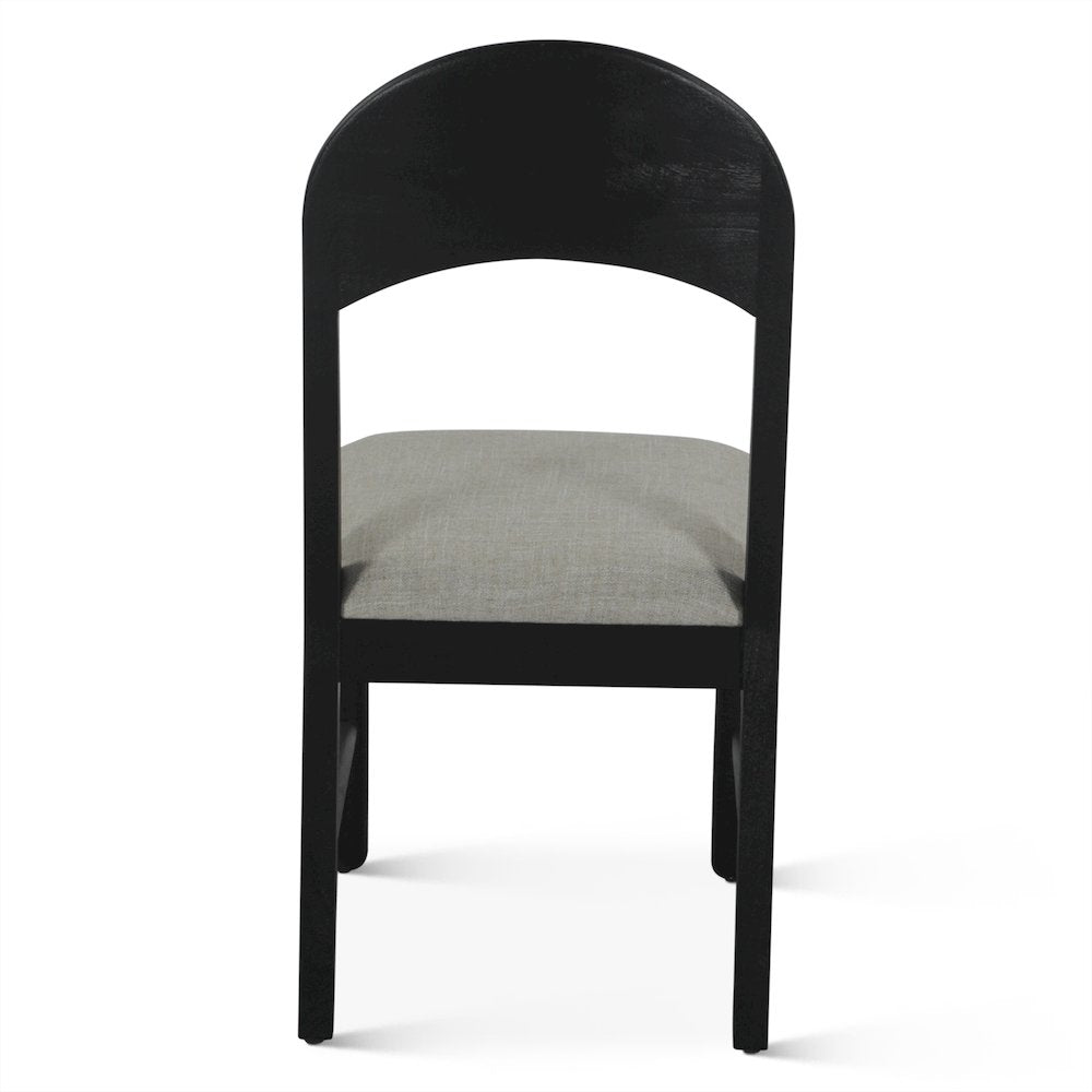 Bakio 18" Upholstered Dining Chair in Black