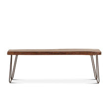 Grandby 54" Bench in Acacia with Walnut Finish