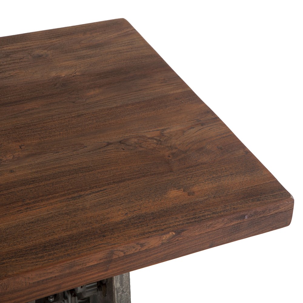 Artezia Adjustable Desk in Gray Weathered Teak Finish