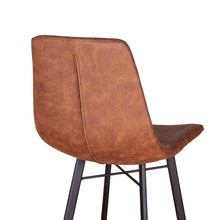Hudson Bar Chair in Trapper Brown Microfiber