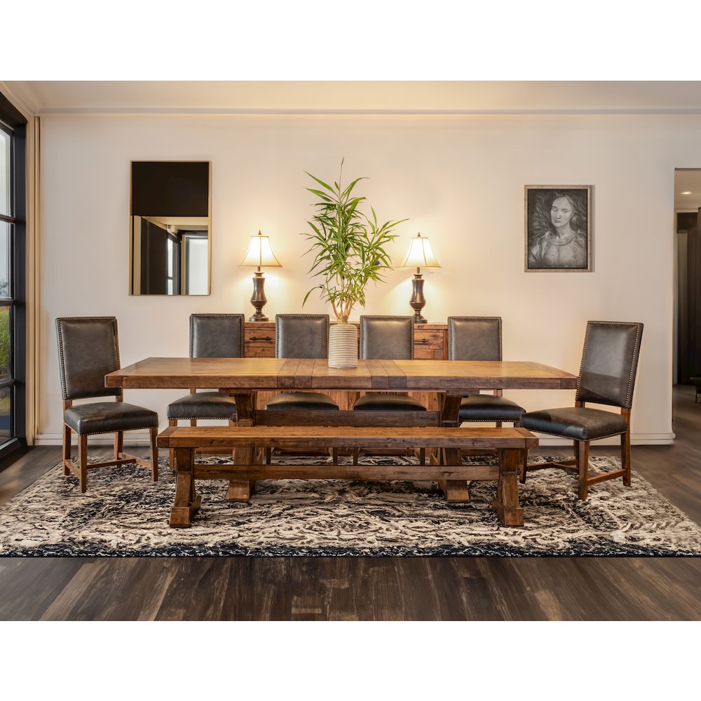 Aspen 100-144" Extension Table in Earth Finish