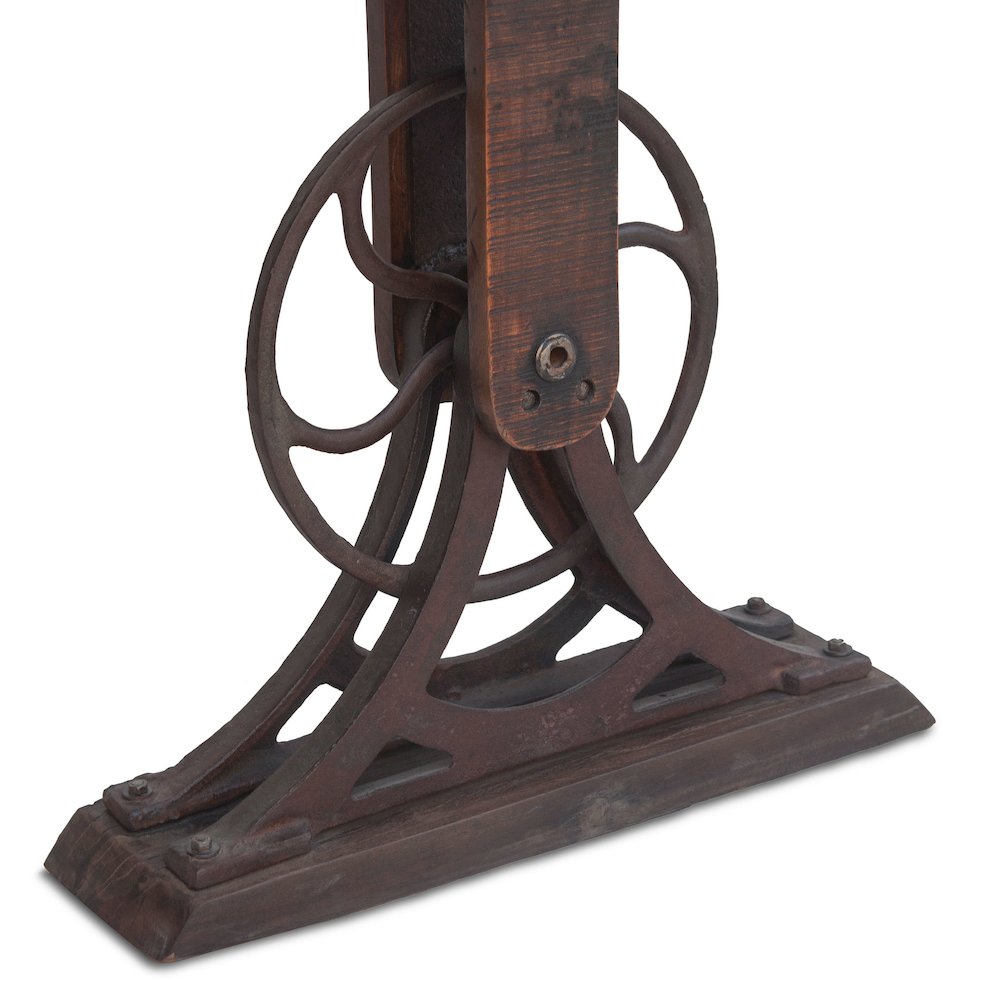 Sterling 56" Console Table in Cast Iron and Teak