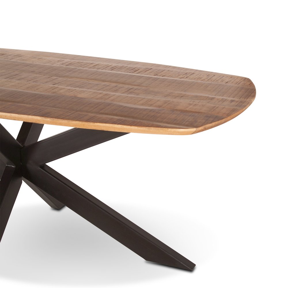 Santa Margherita 82" Dining Table in Mango Wood and Iron