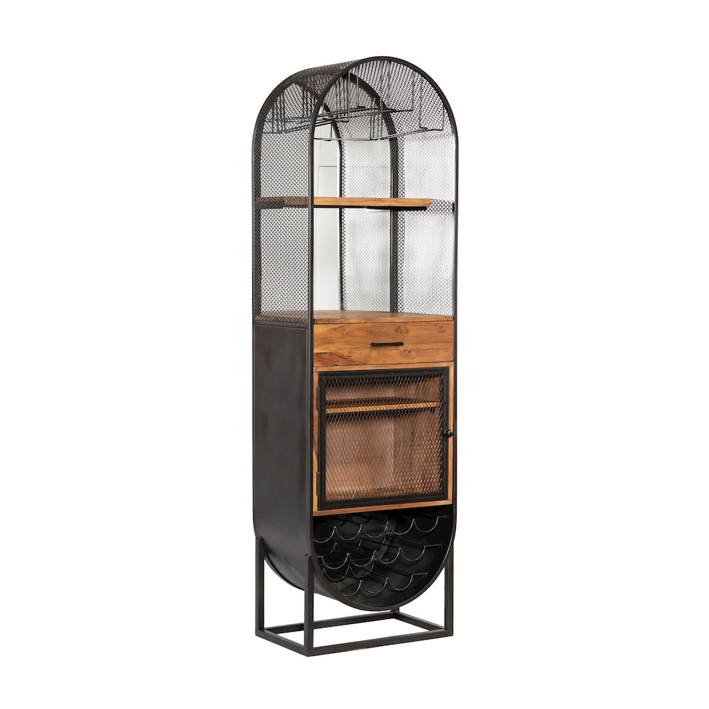 Mescalero Bar Cabinet in Iron and Mango Wood