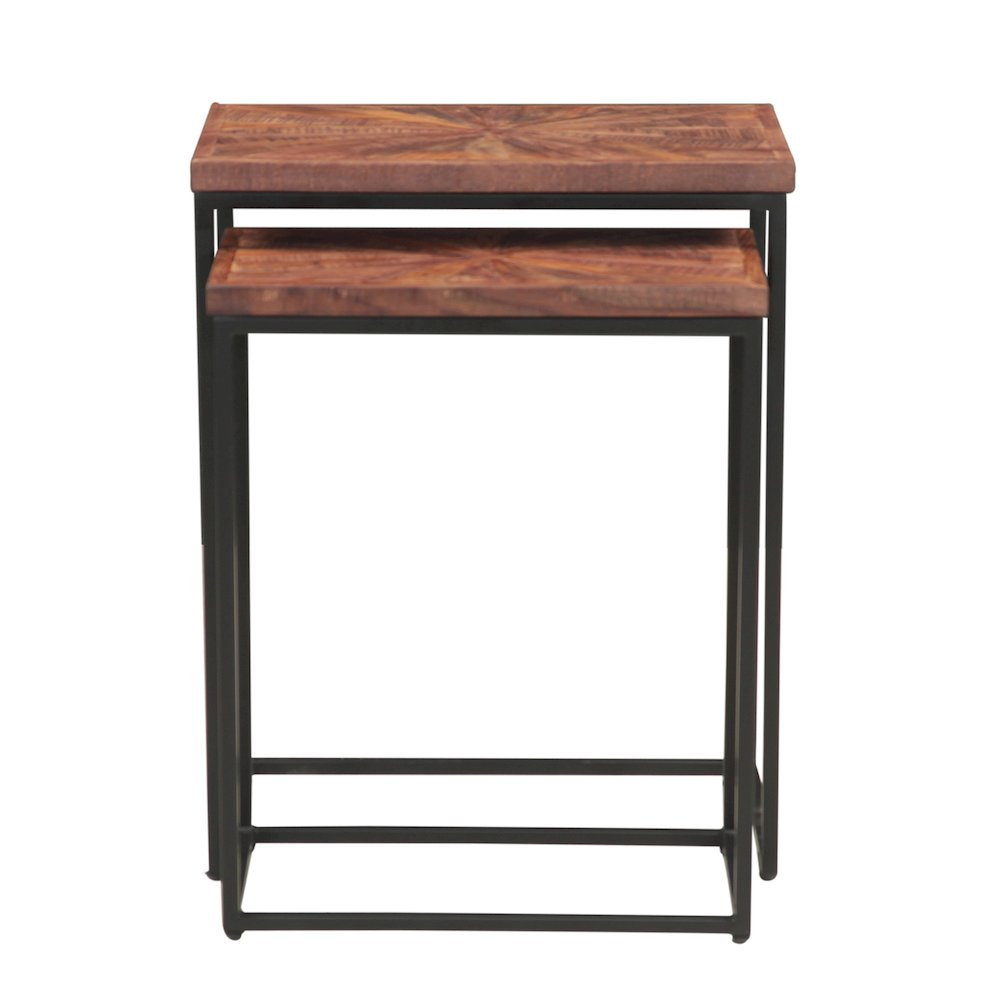 Astoria 20" Nesting Side Tables in Sunburst Brownstone