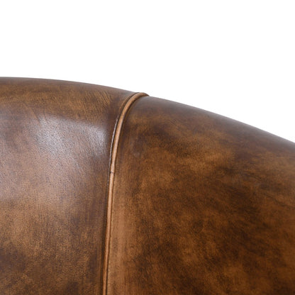 Brisbane Polo Armchair in Antique Whiskey Leather