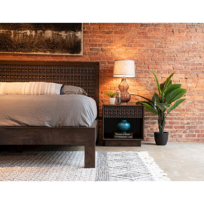 Cairo Queen Bed in Dark Java
