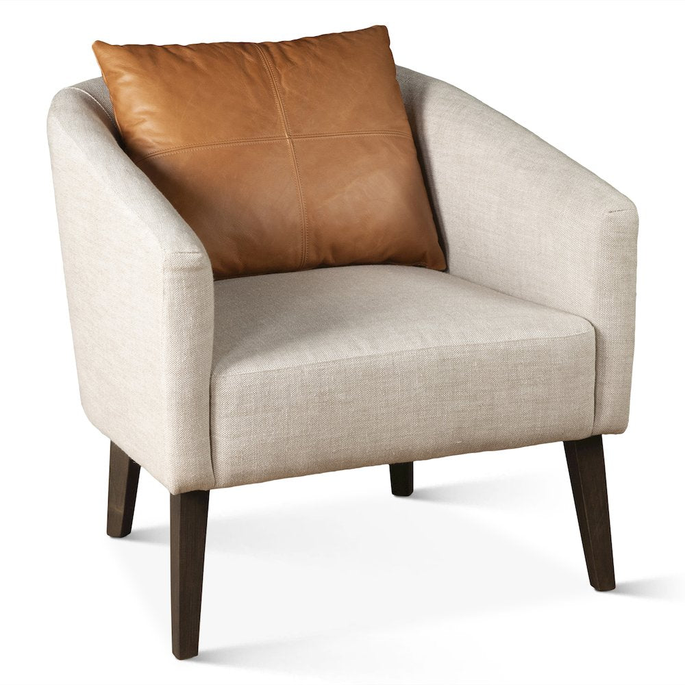 Olivia Armchair in Beige Linen