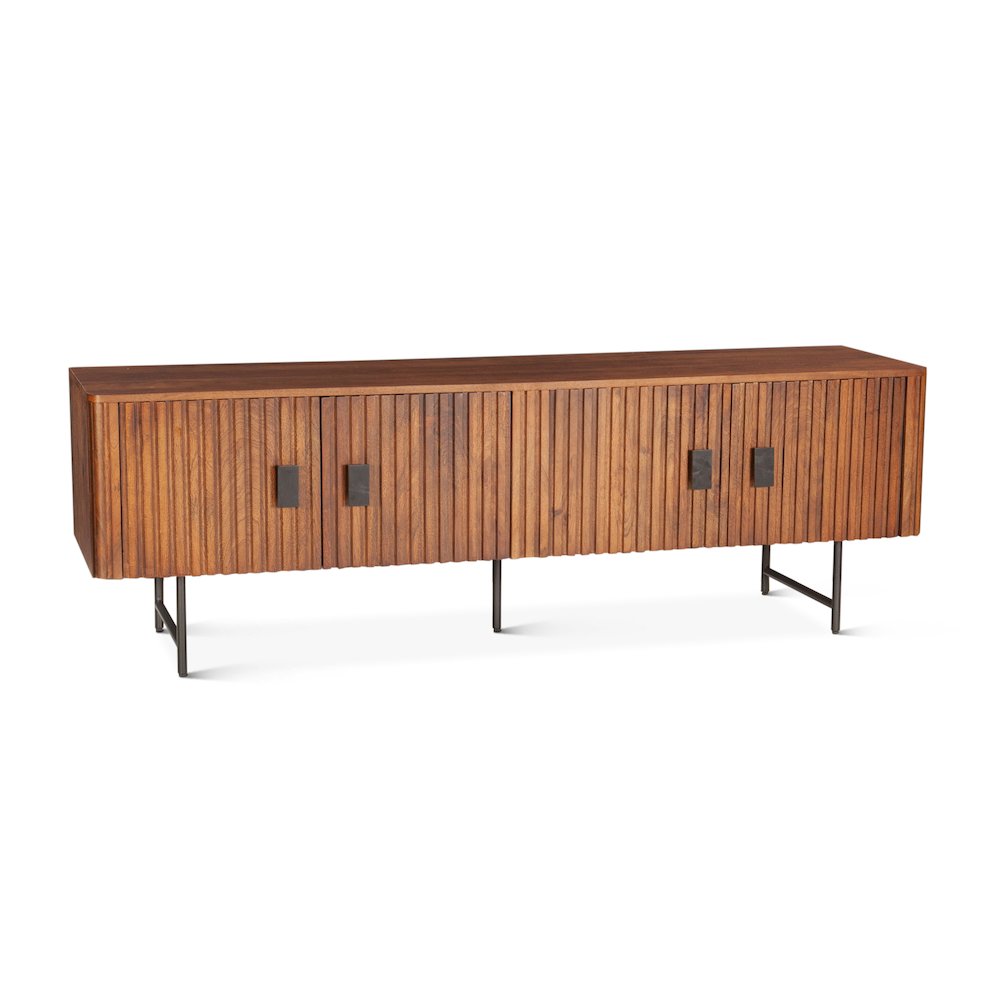 Halden 67" Plasma Cabinet Pecan Brown