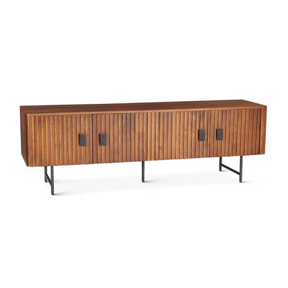 Halden 67" Plasma Cabinet Pecan Brown