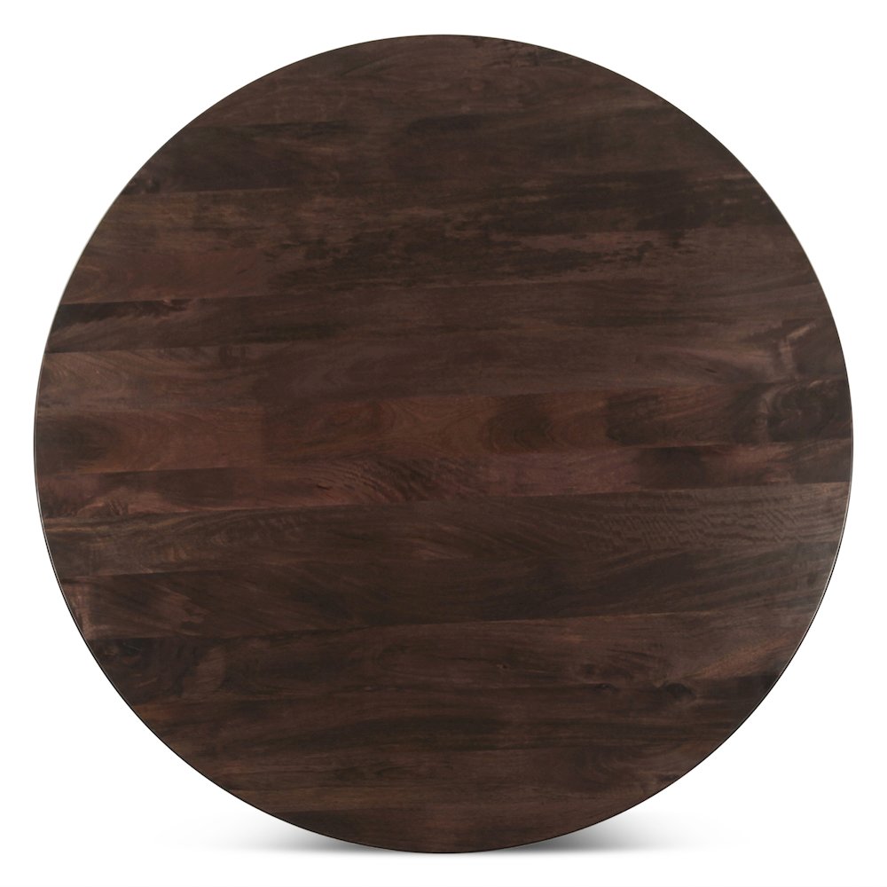 Provence 54" Round Dining Table in Dark Sienna