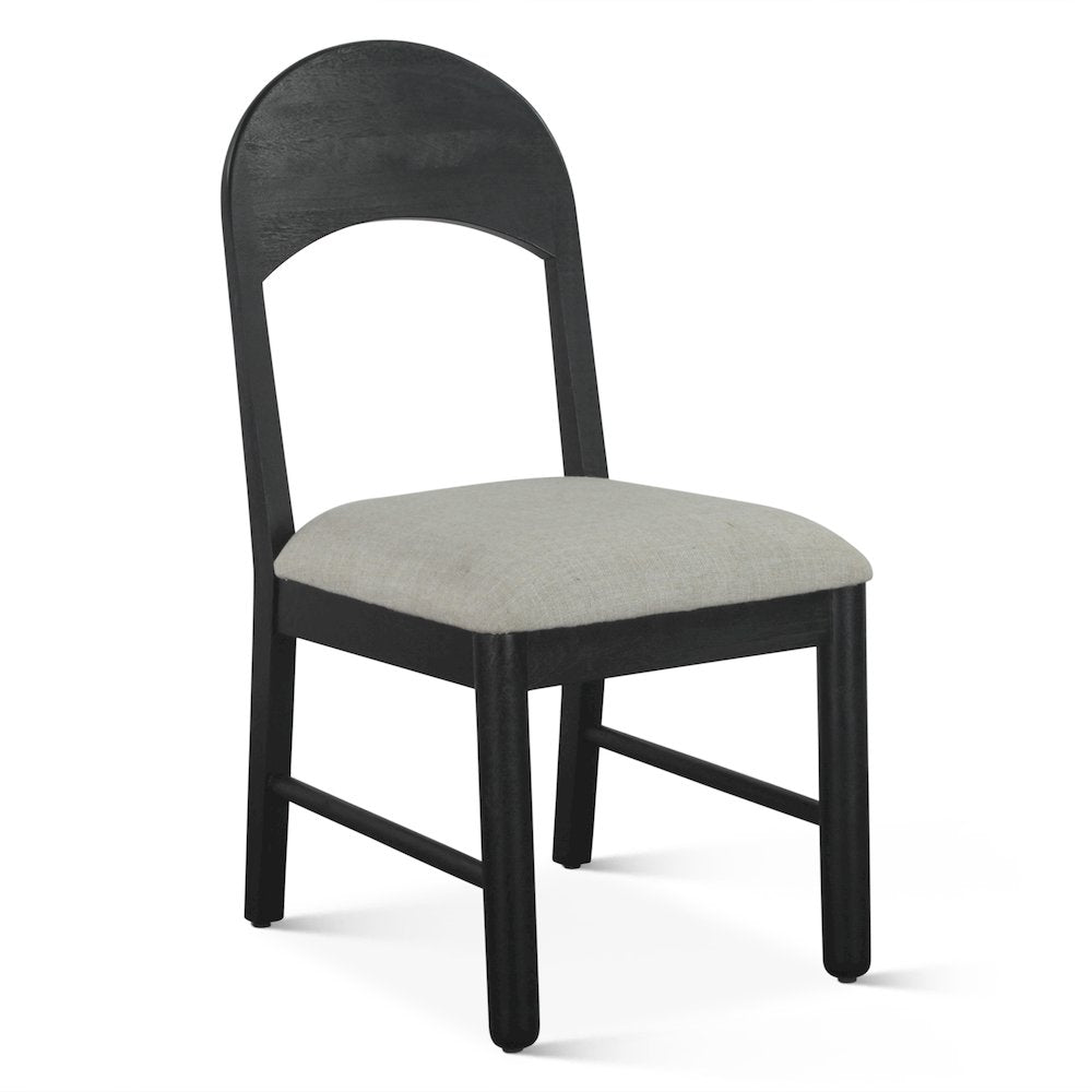 Bakio 18" Upholstered Dining Chair in Black