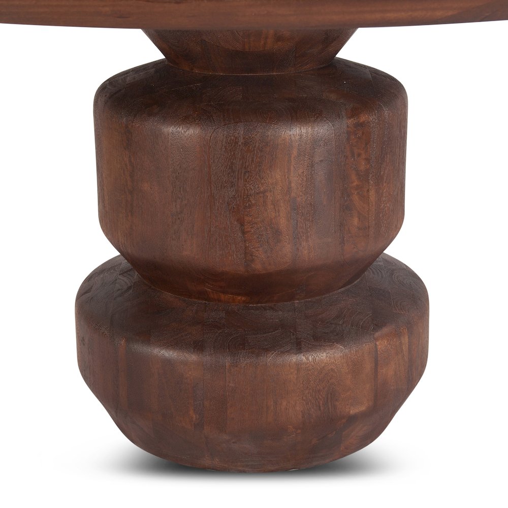 Oxford 60" Dining Table in Mango Wood with Walnut Finish