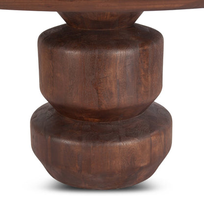 Oxford 60" Dining Table in Mango Wood with Walnut Finish