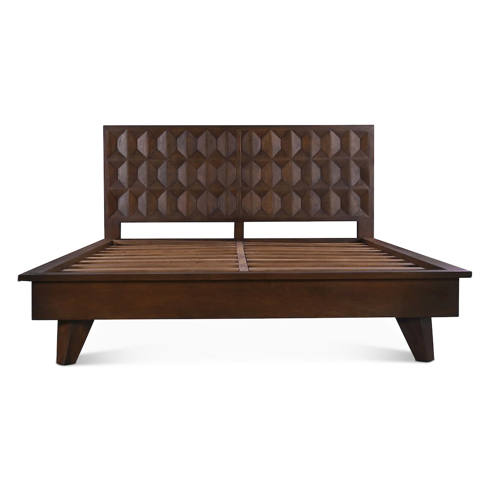 Lisbon King Bed in Royal Brown