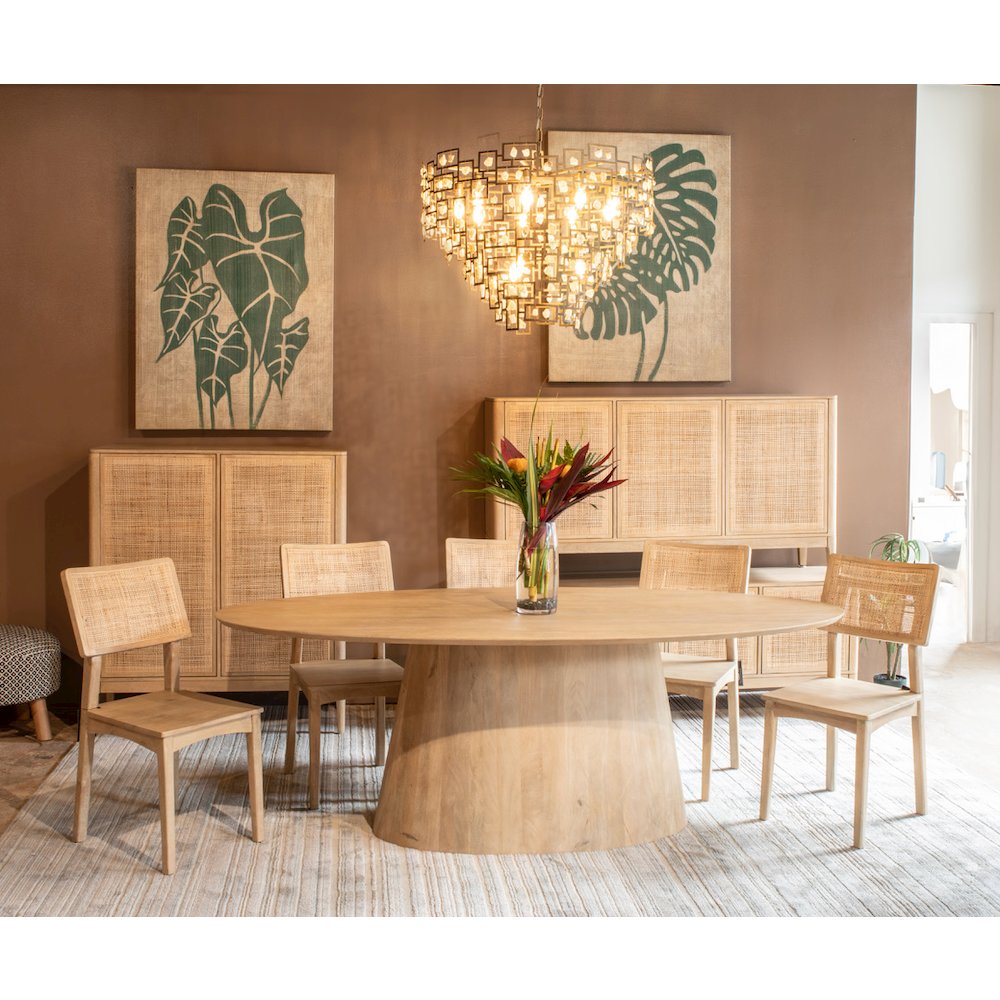 Calabasas 64" Sideboard in Natural White Cane